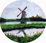 Kinderdijk Holland Netherlands windmill